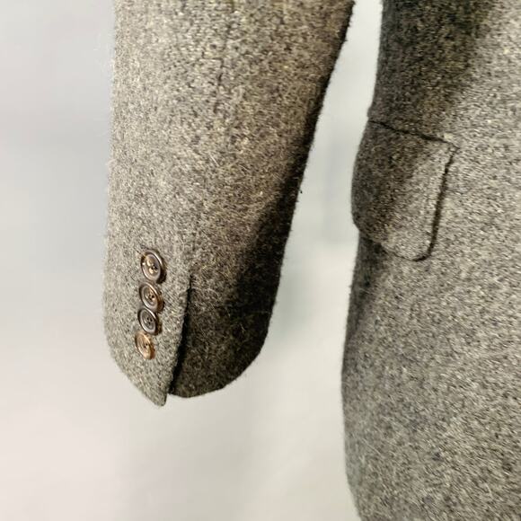 RALPH LAUREN Size 38 Regular Grey Black Heather Notch Lapel Sport Coat - Picture 4 of 9